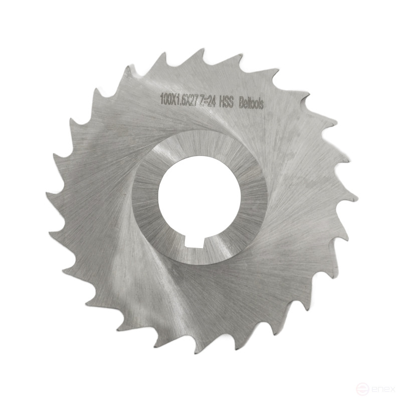 Фреза отрезная 100х1,6х27 Z=24 тип 3 со ступицей и ш/п HSS ГОСТ 2679-93 Beltools