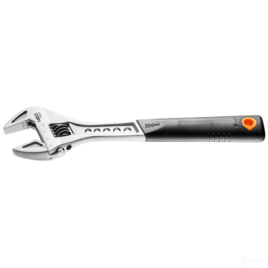 Adjustable wrench 300 mm, range 0-38 mm