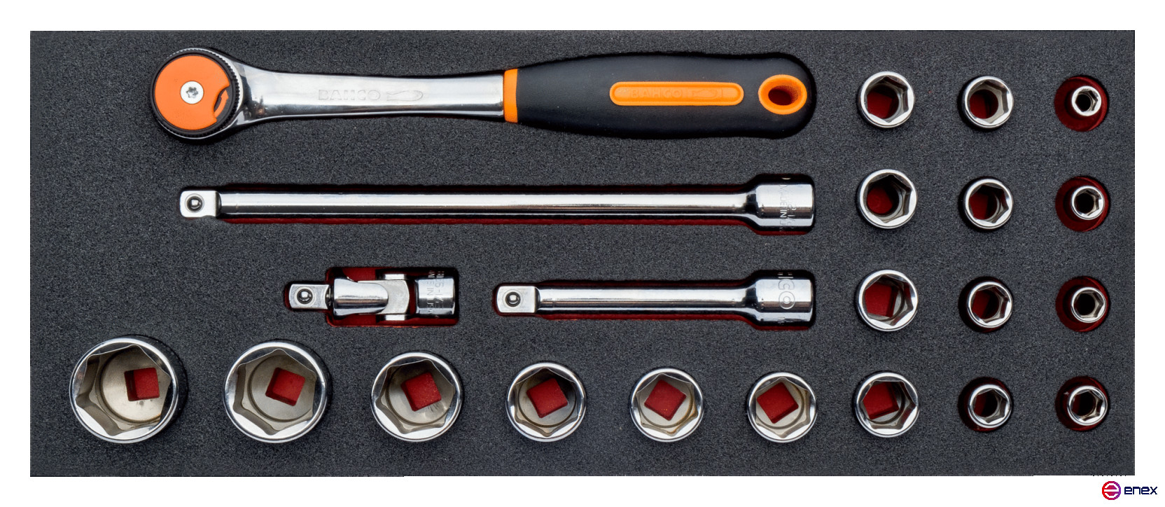 A set of end heads of modular design FF1E2203