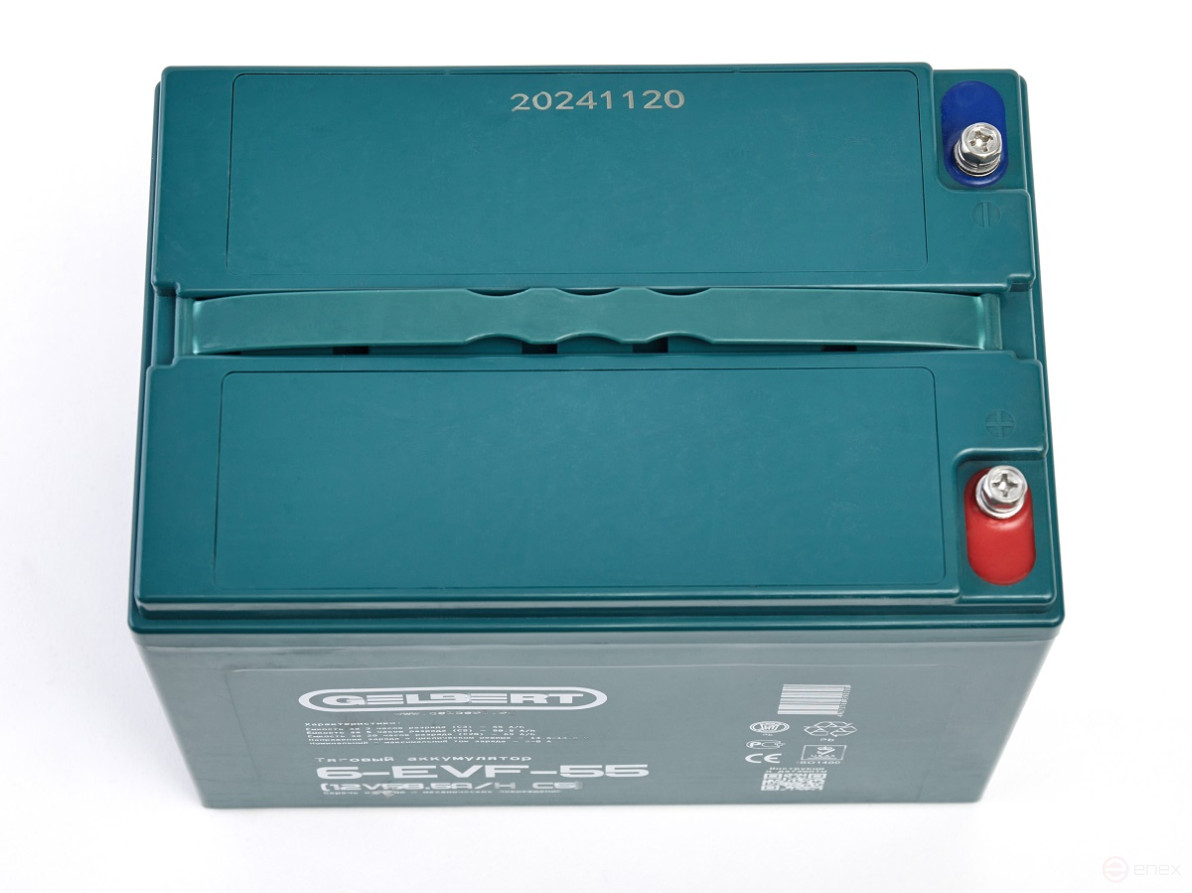 Тяговый аккумулятор Gelbert 6-EVF-55 (12V58.5A/H C5)