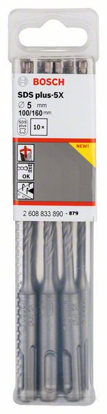 Ударные сверла SDS plus-5X 5 x 100 x 160 mm, 2608833890