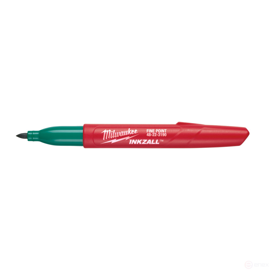 INKZALL™ thin Green marker for construction site, 36 pieces