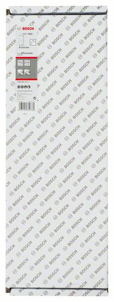 Алмазная сверлильная коронка для мокрого сверления 1 1/4 UNC Best for Concrete 152 мм, 450 мм, 12 сегментов, 11,5 мм