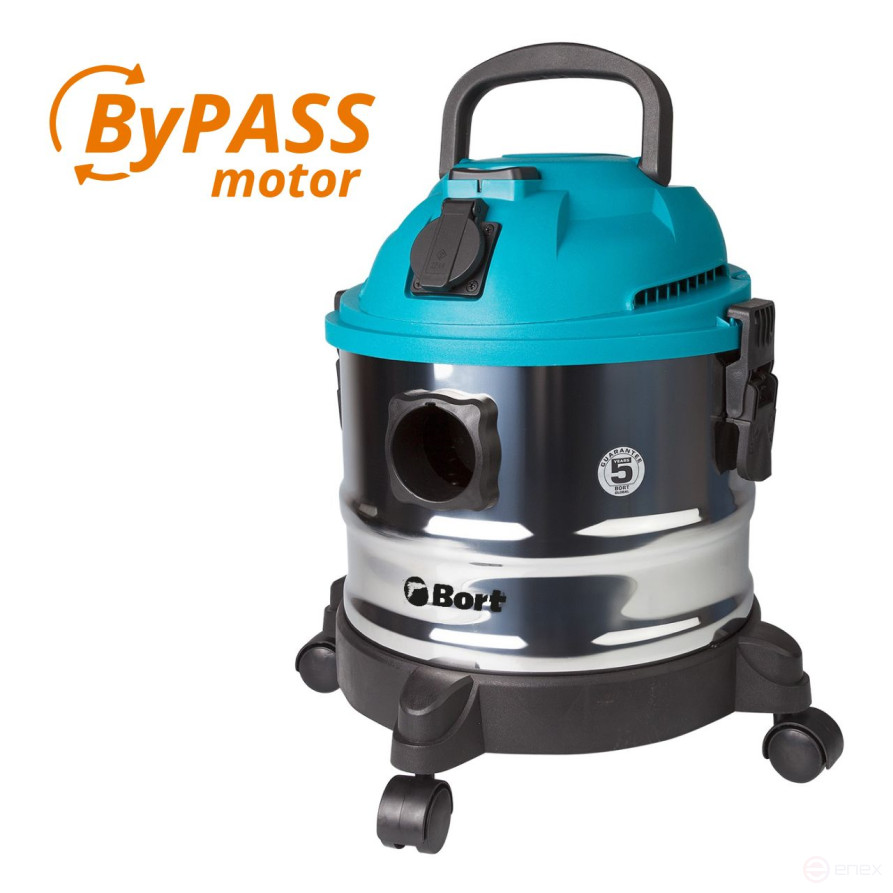 Vacuum cleaner for dry and wet cleaning BORT BSS-1015