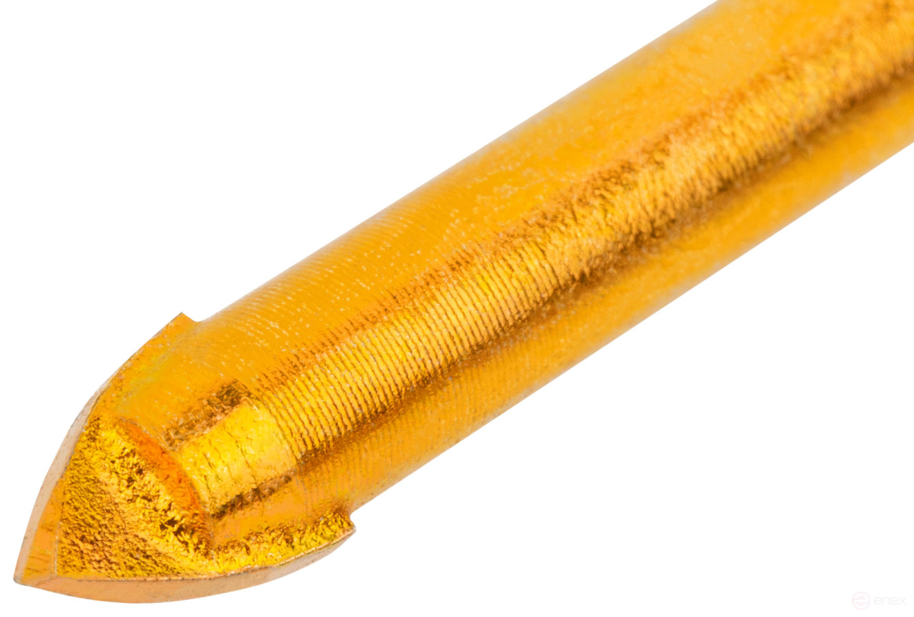 Сверло универсальное по кафелю, стеклу, керамограниту, бетону, кирпичу, шестигранный U-хвостовик под биту, 5х70 мм