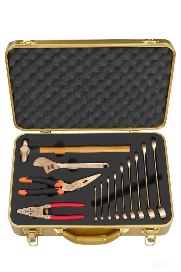 Explosion-proof tool kit (13 pieces) BeCu No.AA20-13, HORTZ