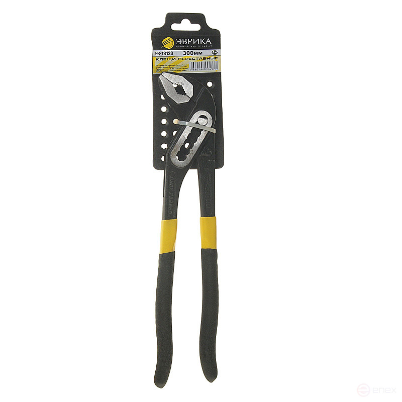 ER-13130 universal adjustable pliers, black powder coating 300mm EUREKA 1/36