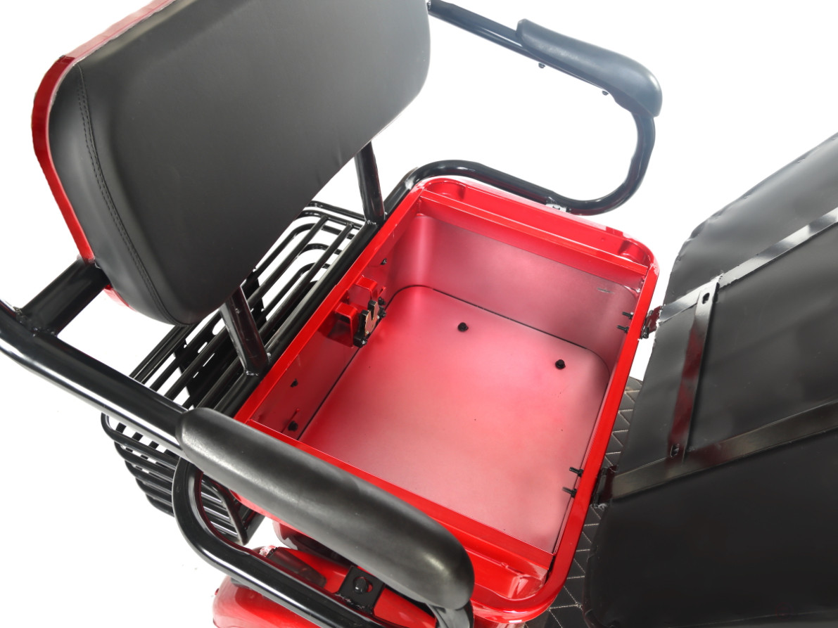 Электротрицикл Rutrike Gelbert Hara 48V/60V 600Вт, красный