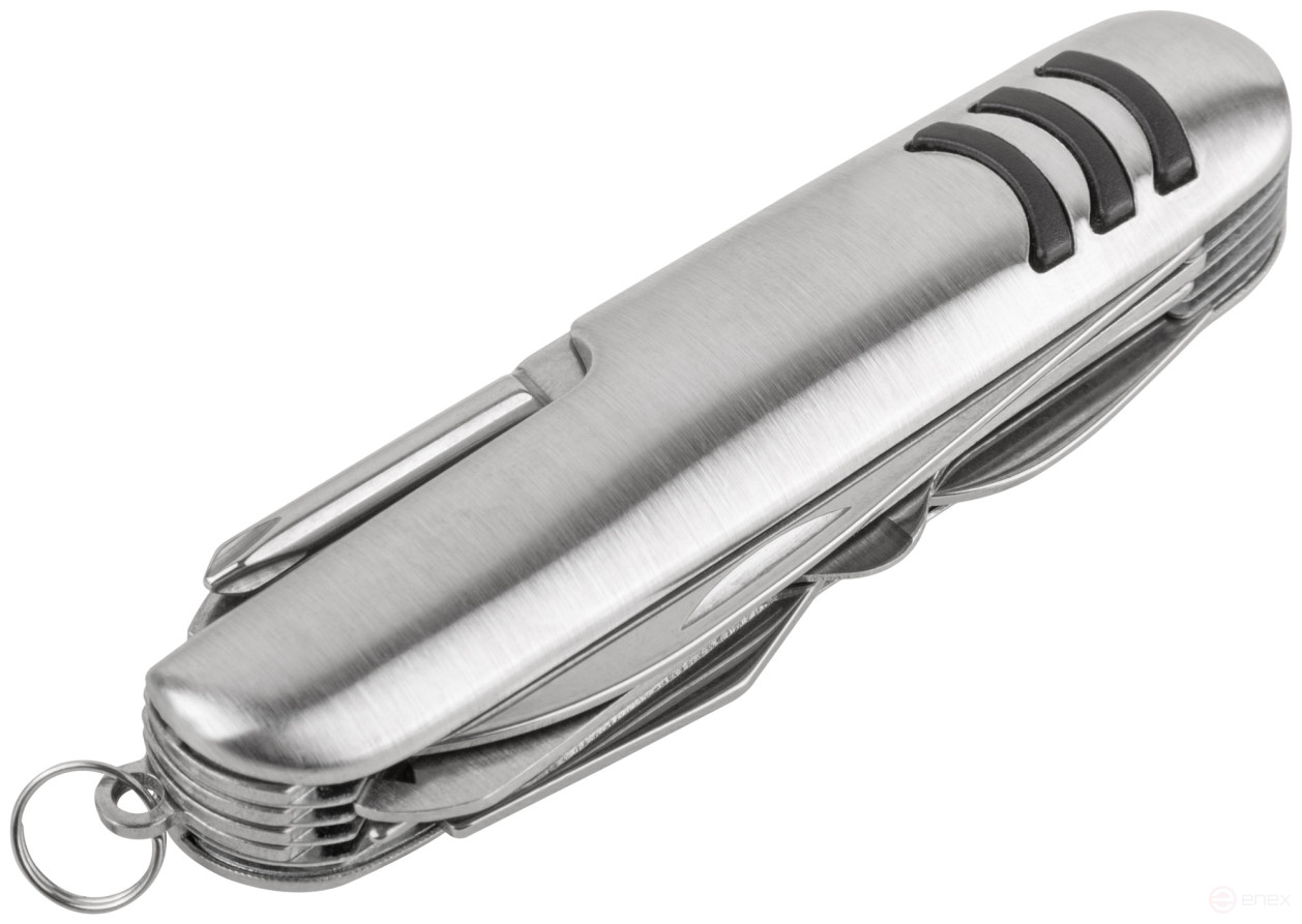 Нож складной, лезвие нержавеющая сталь 12 функций