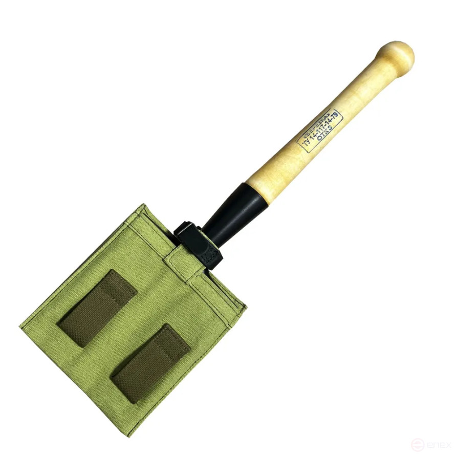 Лопата пехотная малая, штыковая армейская СССР с клеймом МПЛ - 50, 2 мм, чехол брезентовый в комплекте, туристическая, для охоты и рыбалки