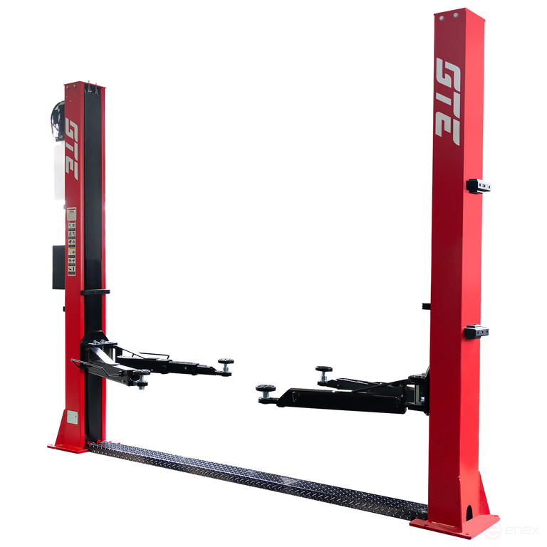 Подъемник электрогидравлический 4т 110-1900мм 2-х стоечный 380В ниж.синхрон. (электр.спуск) GTE