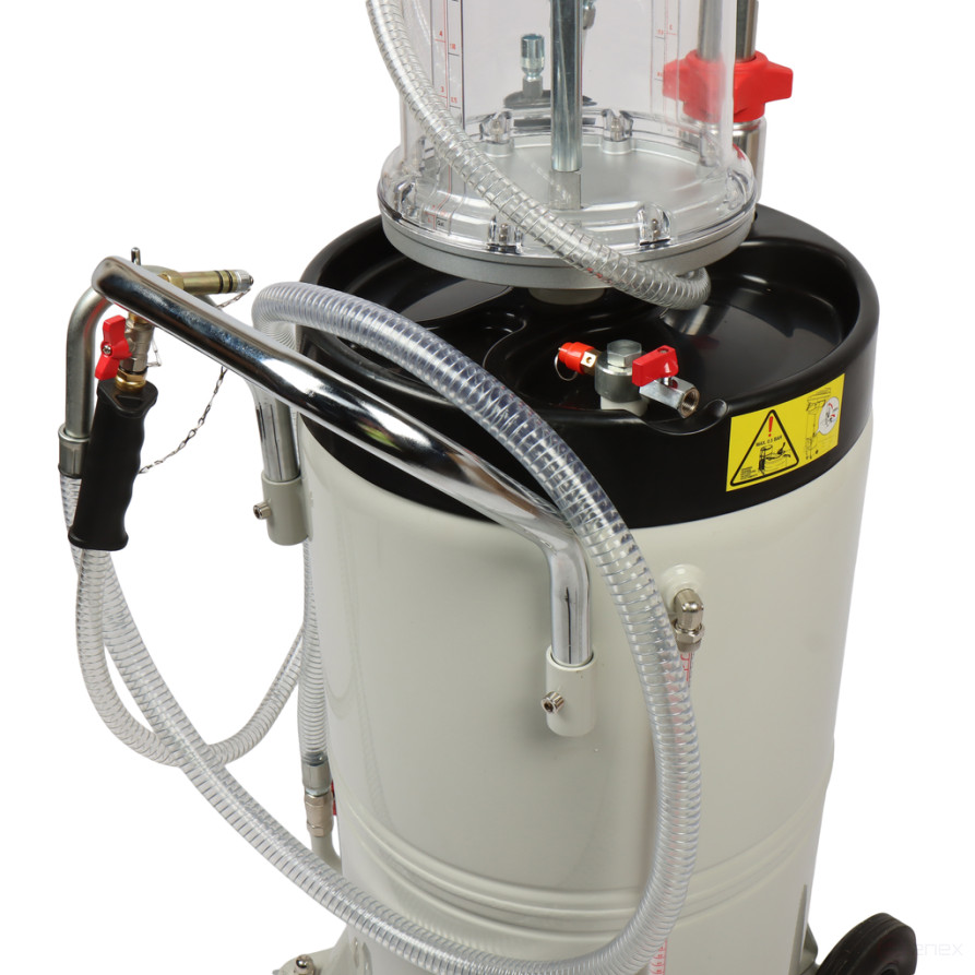 Установка для замены масла 90л с поворотным поддоном 15л и колбой GTE