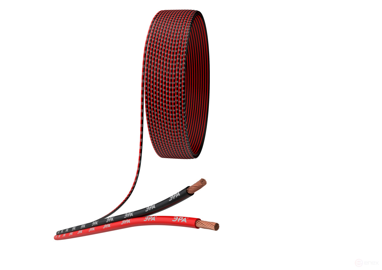 A-100-RB ERA Speaker Cable 2x1.00 mm2 red-black, 100m