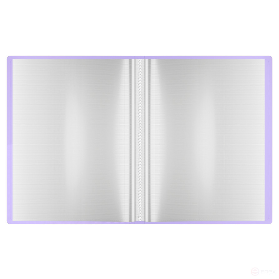 Folder with 30 Berlingo "Haze" inserts, 17 mm, 600 microns, with inner pocket, mint, soft touch