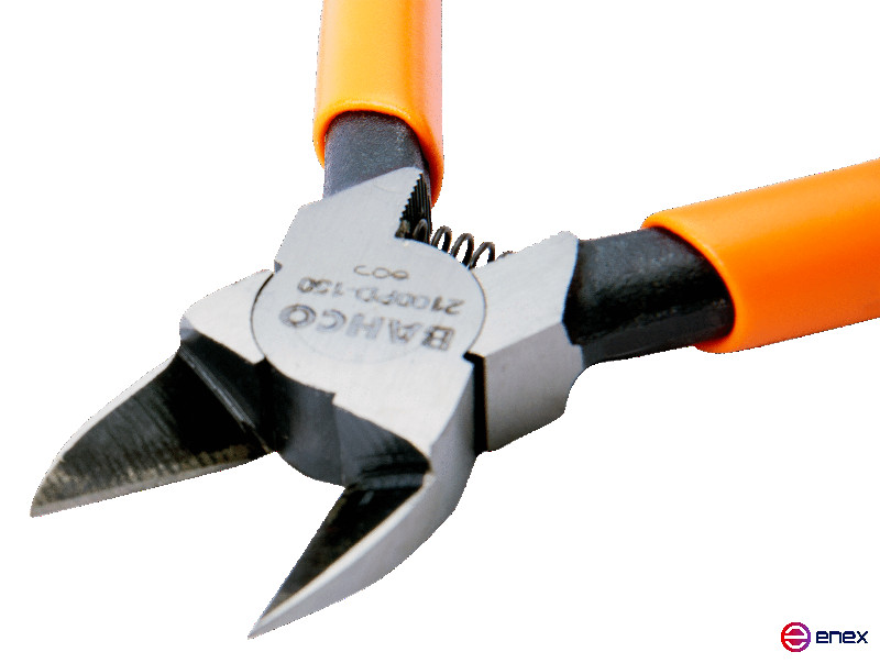 Кусачки-бокорезы с ручками, покрытыми ПВХ,, оксидированные, 150 мм