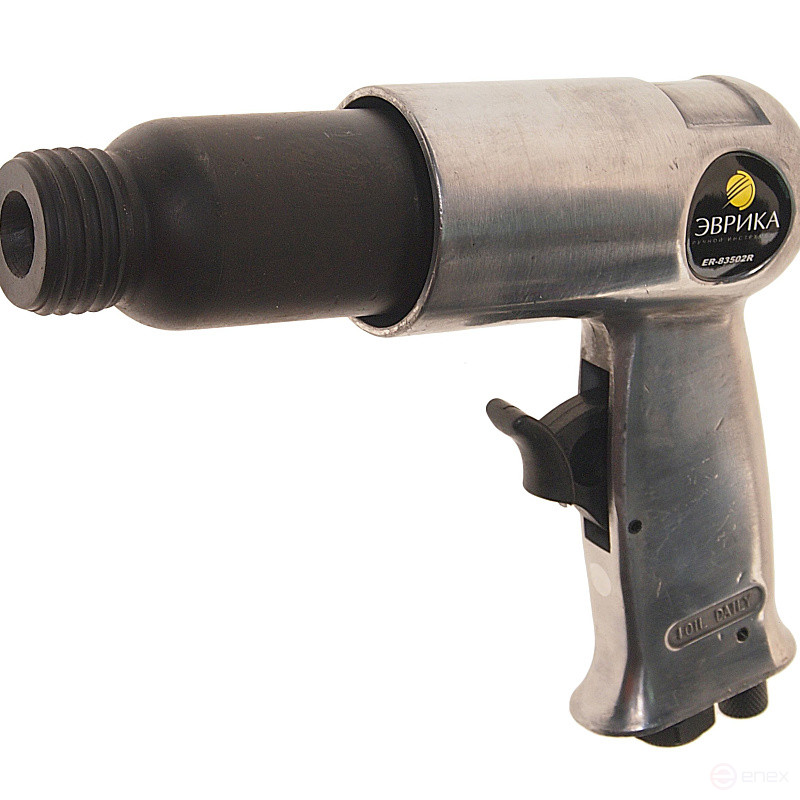 Пневмомолоток ER-83502R с набором зубил 3000 ударов/мин 190мм с круглой насадкой ЭВРИКА 1/10