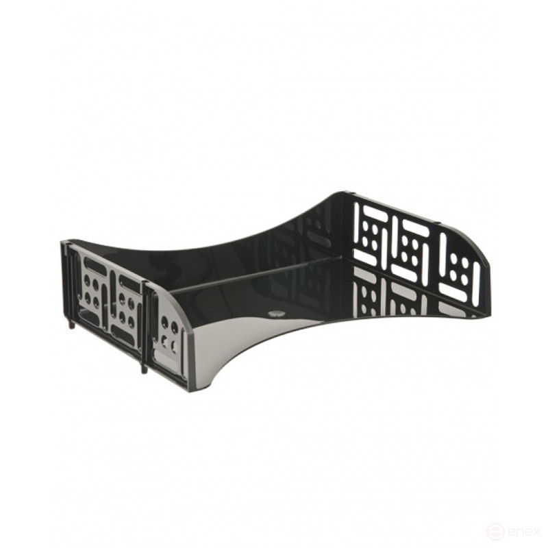 Paper tray horizontal STAMP "Field", wide loading, black