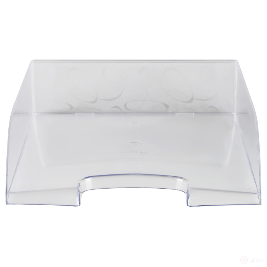 Лоток для бумаг горизонтальный СТАММ "Вега", прозрачный