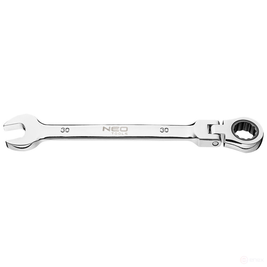 Key combined with ratchet 30 mm