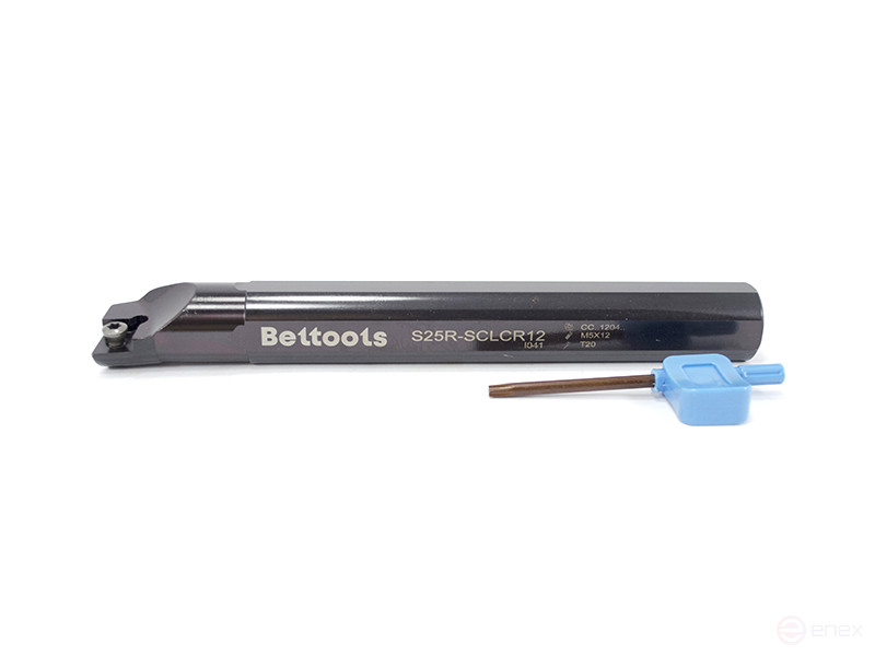 Boring cutter with rhombic plate D=25 L=200 S25R SCLCR 12 Beltools