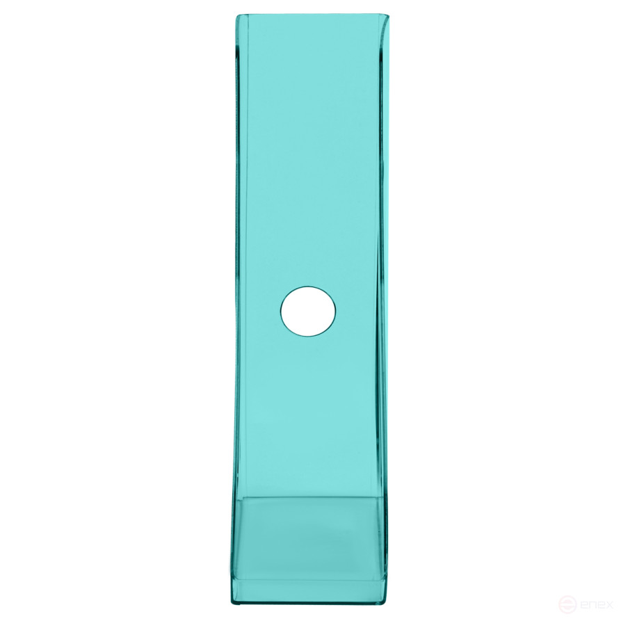 Лоток для бумаг вертикальный СТАММ "Актив", тонированный мятный, ширина 70мм