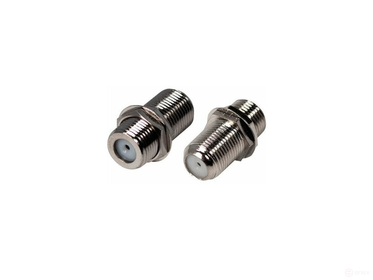 Переходник гнездо F - гнездо F "Бочка" Ripo с никелевым напылением (в упк. 5 шт.)