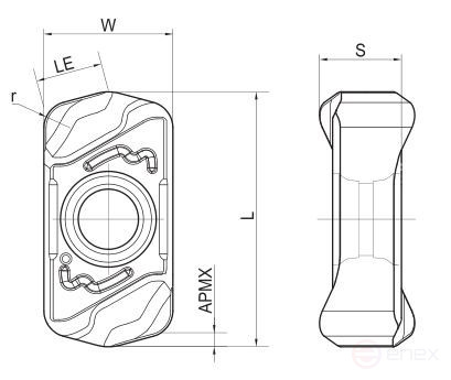 LNMU0303ZER-MJ VK1825 Пластина твердосплавная ИПК