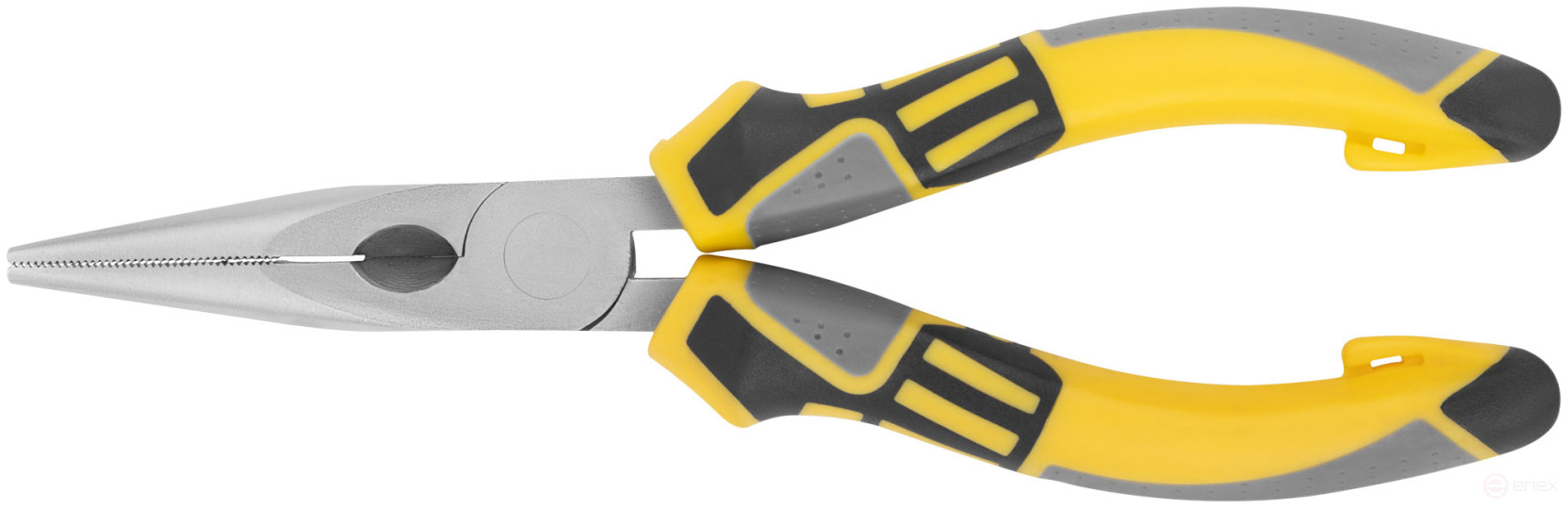 Тонконосы "Смарт", трехцветные прорезиненные ручки, никелевое покрытие 160 мм