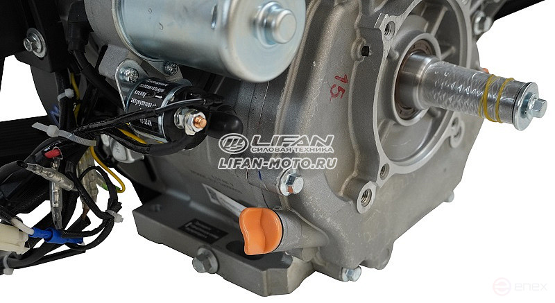 Lifan KP500E ECC engine, 25mm shaft, 18 Amp coil (filter element type "winter")