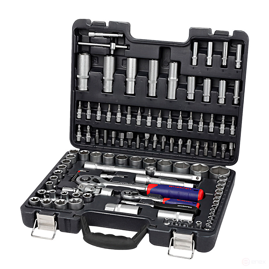 1/4"+1/2" 108pcs WP202535 WORKPRO Tool Kit