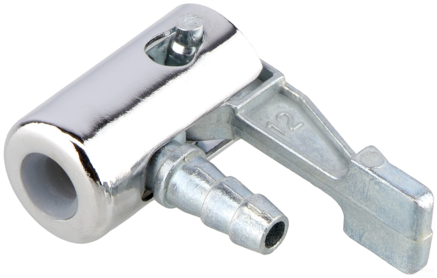 The pump nozzle is quick-release metal. BERIL