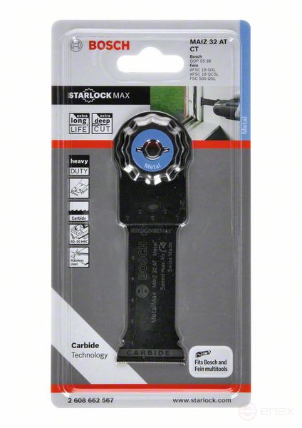 Погружное пильное полотно Carbide MAIZ 32 AT Metal 70 x 32 mm