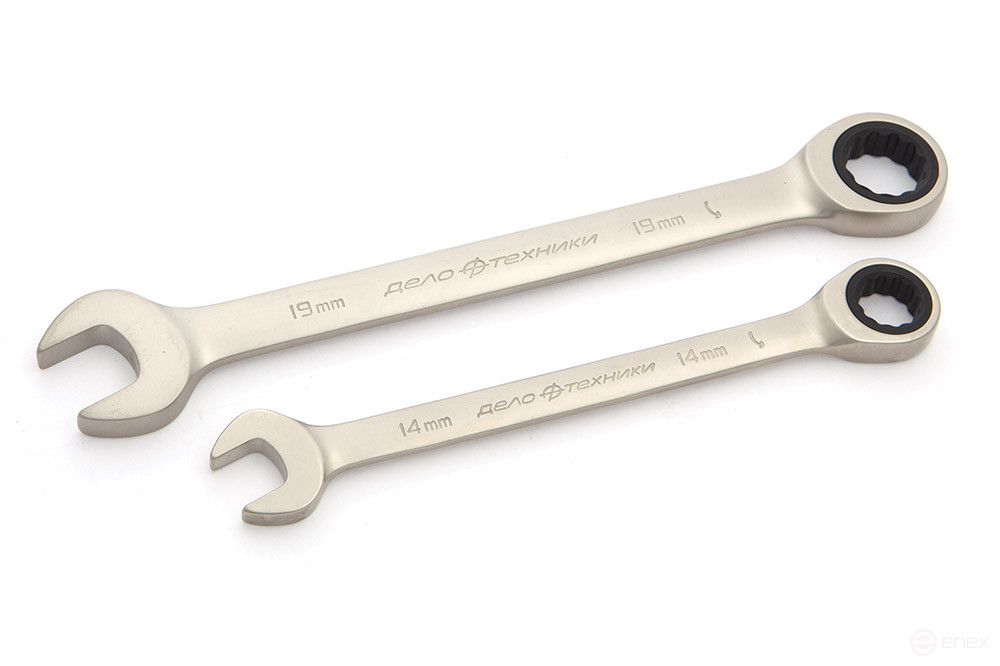 Набор ключей комб.трещоточных (8,10,12,13,14,15,17,19 мм) 8 шт., планшет тетроновый