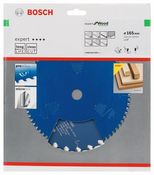 Expert for Wood saw blade 165 x 30 x 2.6 mm, 24