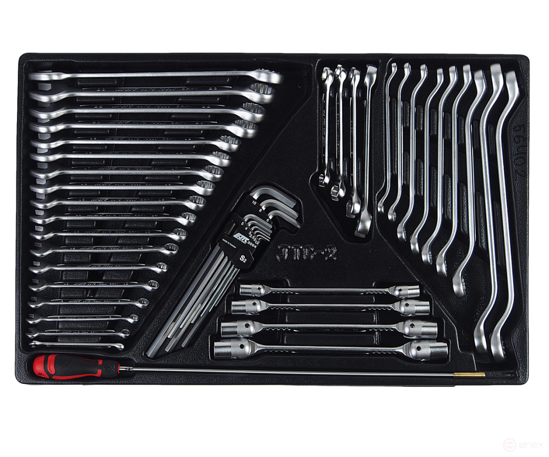 Набор инструментов для тележки инструментальной JTC-5640 (2-я секция) 45 предметов JTC