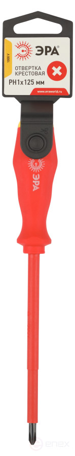 125PH1D Screwdriver ERA PH1x125 mm cross dielectric up to 1000 V two-component handle