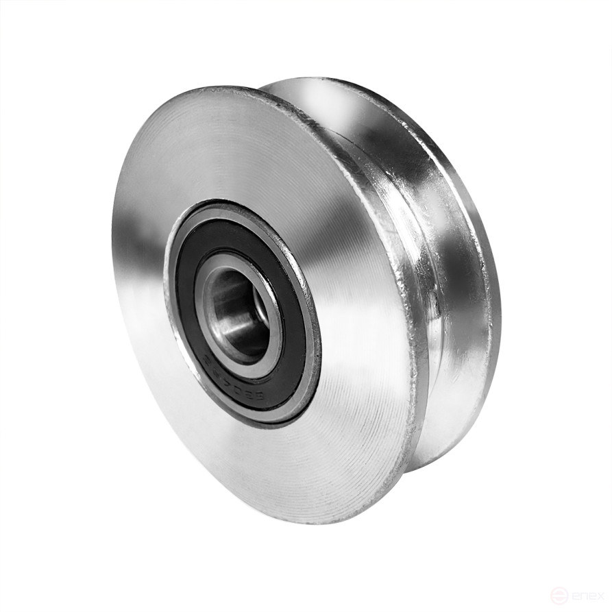 Pulley roller d. 110 mm with bearings for cable pulling
