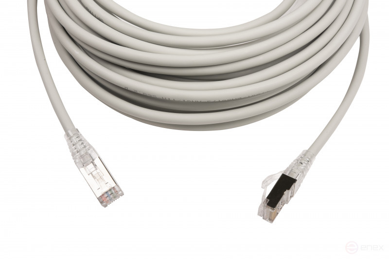 WRline WR-PC-RJ45-FTP-5E-10-GY Патч-корд F/UTP, категория 5е, 2xRJ45, экранированный, серый, LSZH, 10м