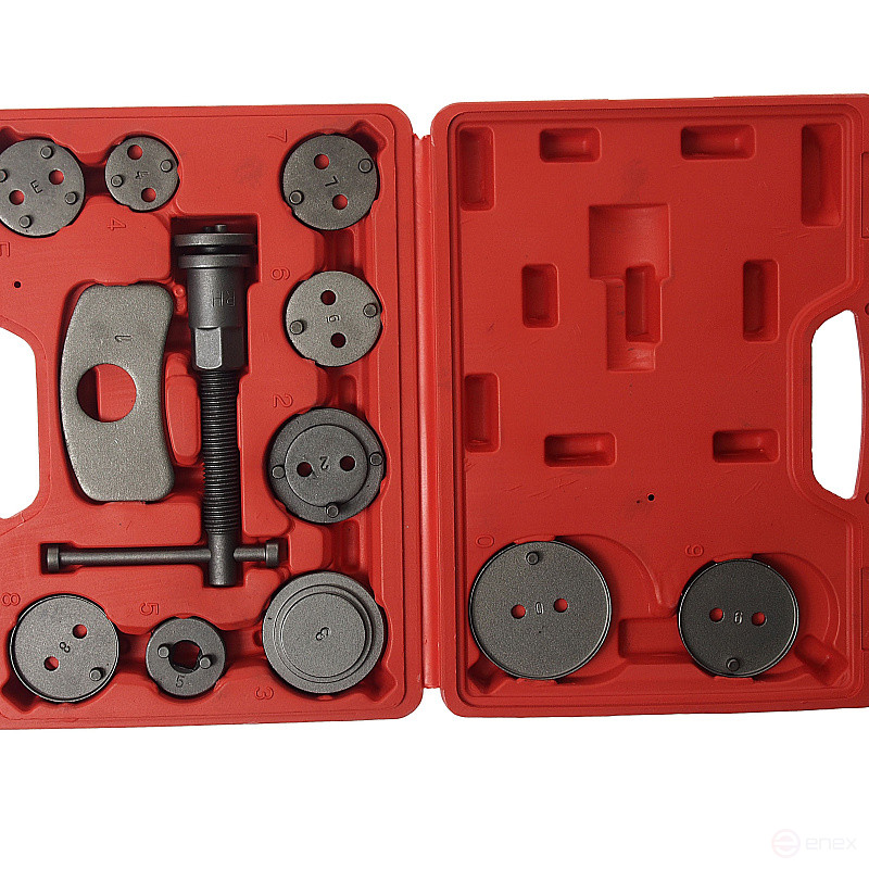 Набор инструмента ER-88108 для сведения тормозных цилиндров, 12 предметов ЭВРИКА 1/5