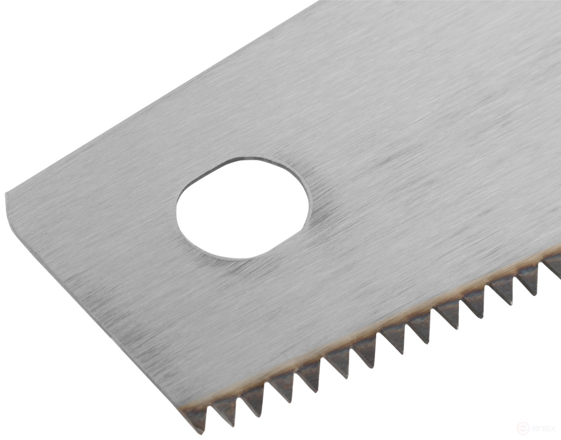 Wood hacksaw, 7 TRI medium tempered tooth, 2D sharpening, 450 mm rubberized plastic handle