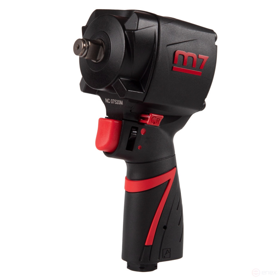 MIGHTY SEVEN Гайковерт пневматический ударный 1/2", 884 Нм, укороченный
