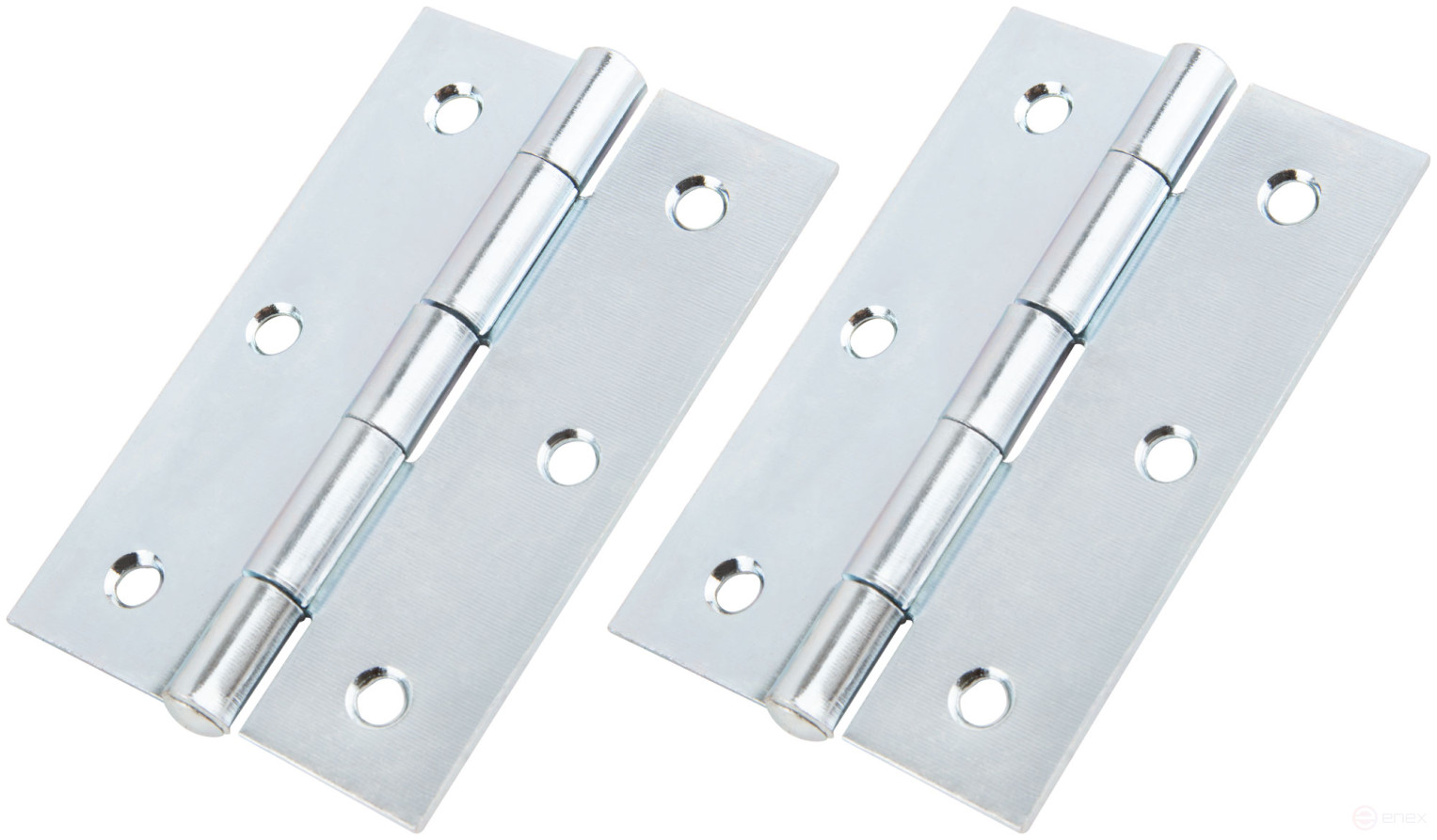 Universal hinges, set of 2 pcs., zinc 75 x 50 mm