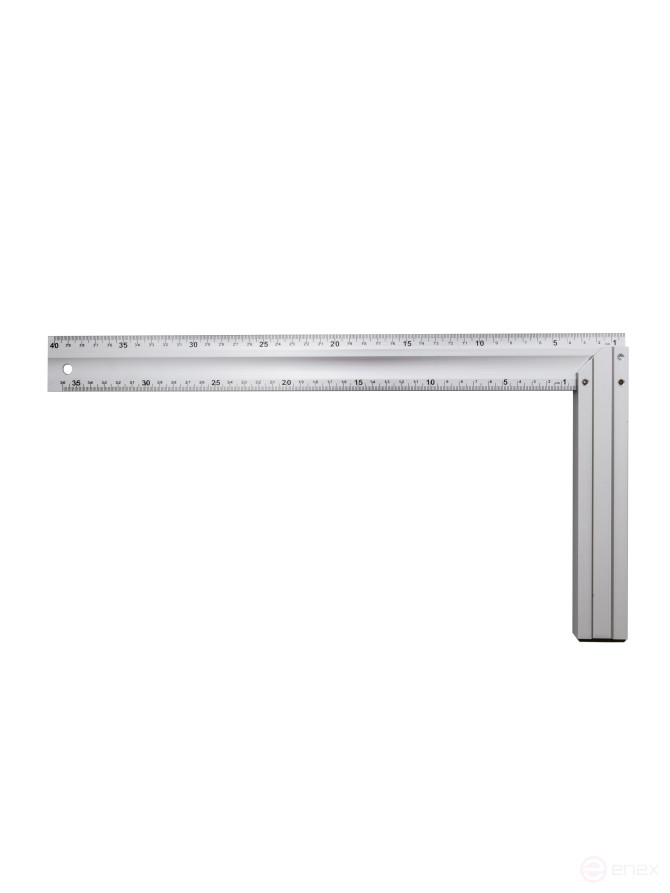 Угольник алюминиевый строительный 400 мм (две шкалы)