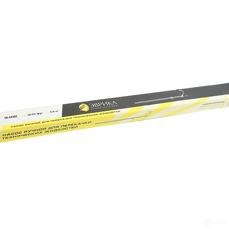 Насос ER-44497 ручной для перекачки технических жидкостей (под бочки: 200л.; подача: 800 см³/на 1 нажатие) ЭВРИКА 1/8