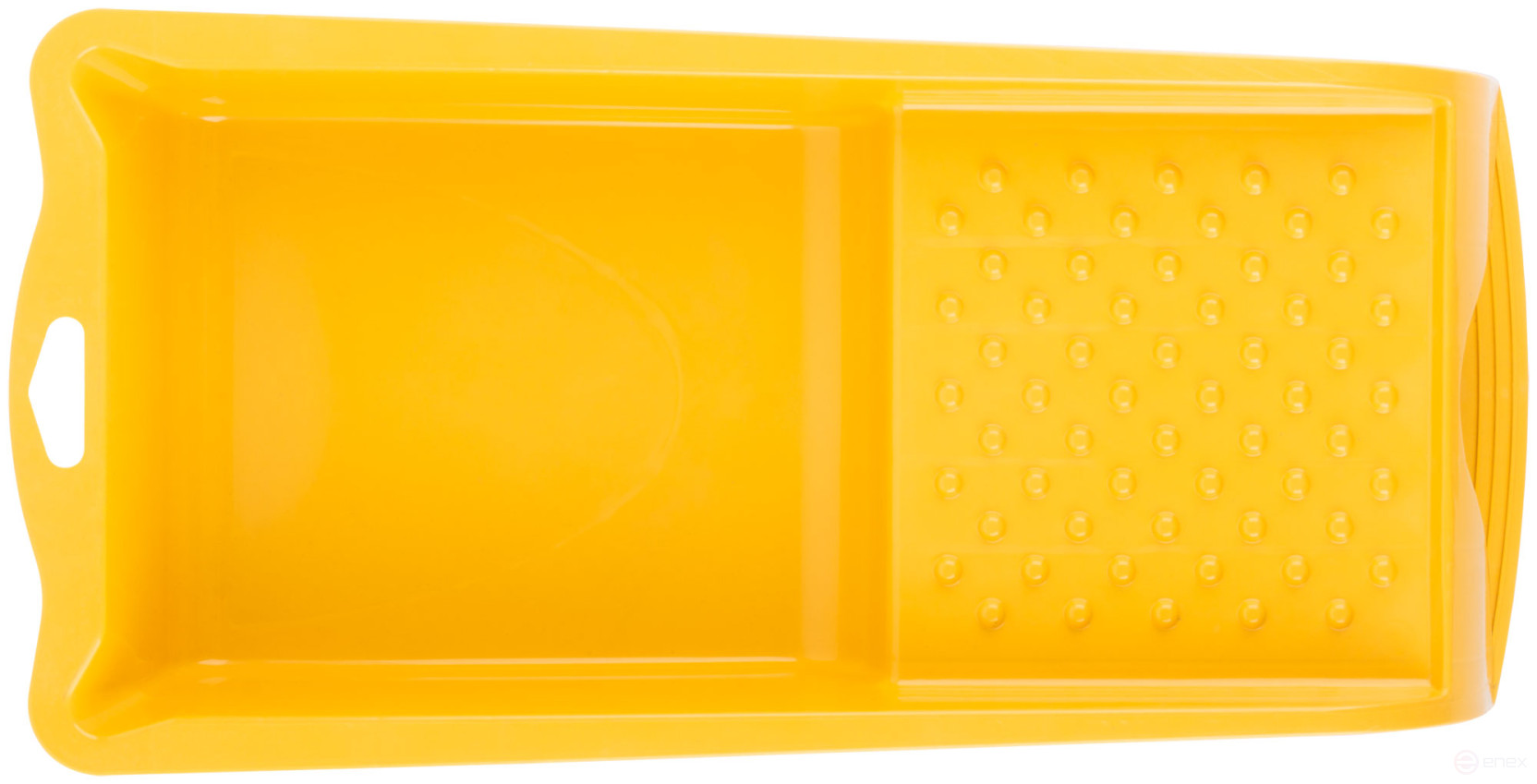 Yellow paint tray 350x170 mm, pedal for fixing