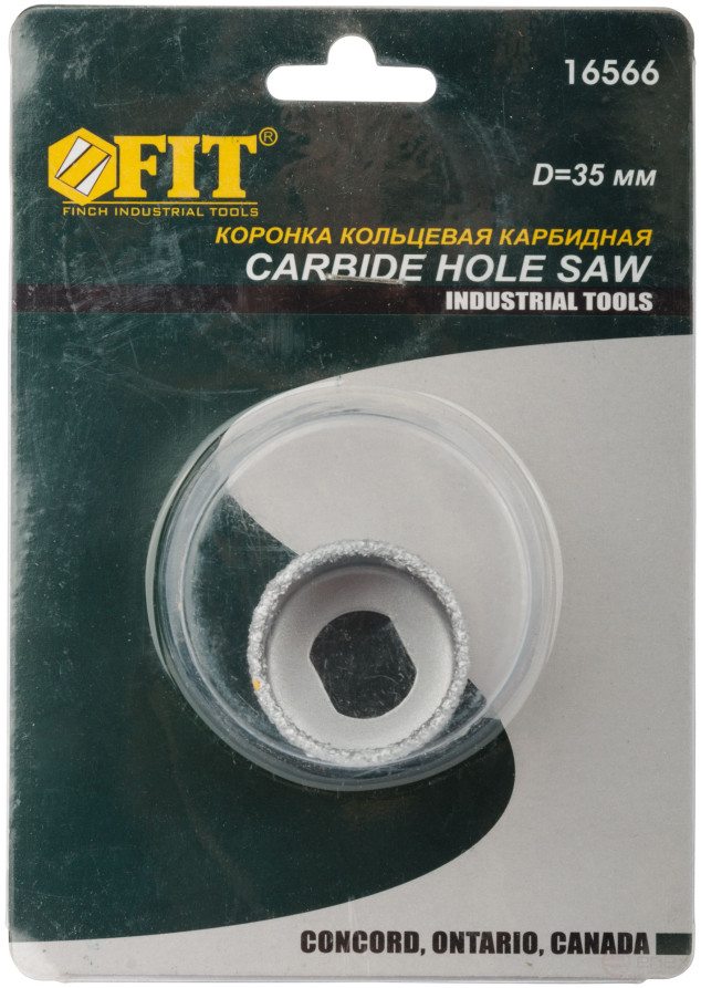 Коронка кольцевая по кафелю карбидная, глубина пропила 25 мм, 35 мм