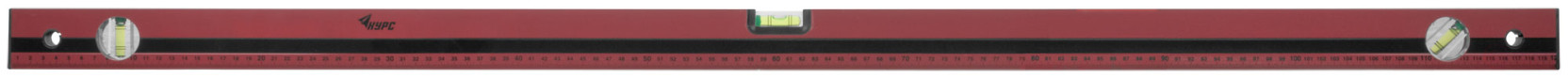 Optima level, 3 eyes, red body, milled working face, 1200 mm scale