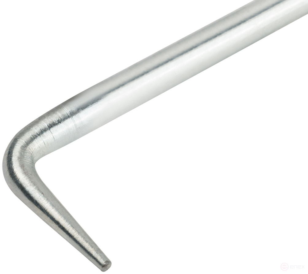 Hook for knitting rebar, tool steel