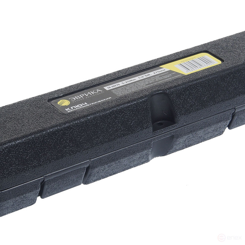 Ключ динамометрический ER-30270 : 1/4"DR (5-25Nm) 270мм ЭВРИКА /1/10