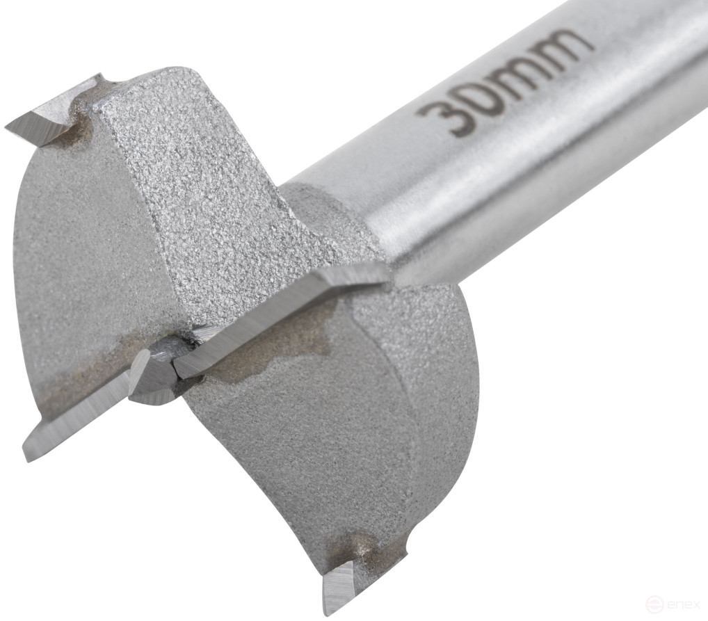 Forstner drill bit (milling cutter) with 30 mm carbide inserts